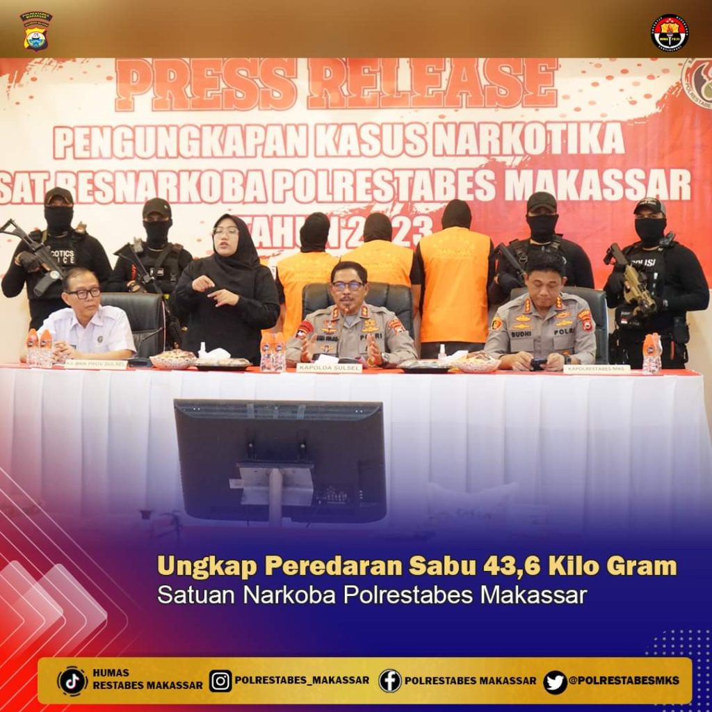 Diupah Belasan Juta, Empat Pelaku Gagal Edarkan 43 Kg Sabu di Makassar