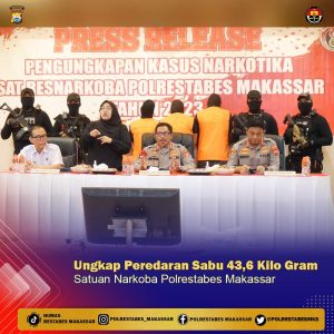 Diupah Belasan Juta, Empat Pelaku Gagal Edarkan 43 Kg Sabu di Makassar