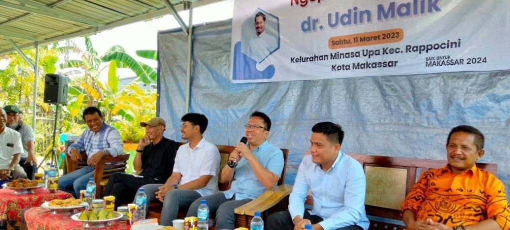 Dokter Udin Ngopi Bareng Warga di Lorong Wisata Minasa Upa, Bicara Pendidikan