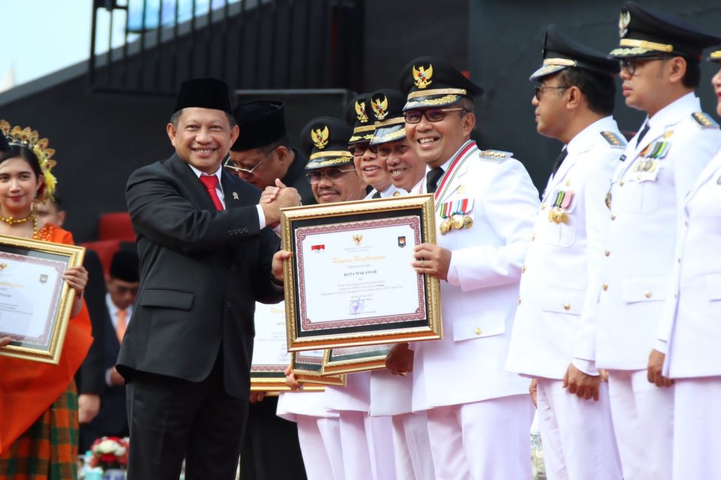 Di Peringatan Hari OTDA, Makassar Masuk 10 Besar Penyelenggara Pemerintahan Terbaik
