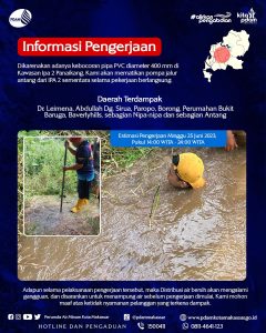 Pipa Bocor, Suplai Air Bersih Terganggu 10 Jam di Panakukkang dan Manggala