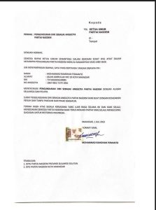 Beredar Surat Pengunduran Diri Danny Pomanto dari Partai NasDem