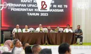 Kepala Bapenda Makassar Hadiri Rapat Koordinasi Persiapan Upacara HUT RI