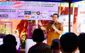 Camat dan Kapolsek Mamajang Hadiri Baksos Rabies Day Kitabisa