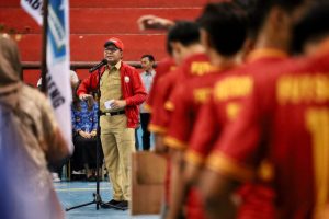 Danny Pomanto Bakar Semangat Kontingen Kejurda Futsal