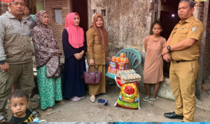 Dinas Sosial Kota Makassar Beri Bantuan Bagi keluarga dengan Anak Stunting di Mannuruki