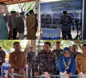Camat Ujung Pandang Dan Lurah Lae Lae Menghadiri Peresmian Kampung Bahari Nusantara TNI AL. TA 2023 Lantamal VI