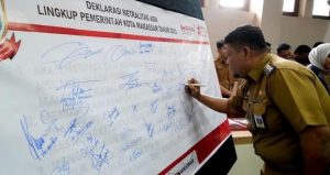 Camat Tamalate Hadiri Deklarasi Netralitas ASN Lingkup Pemkot Makassar