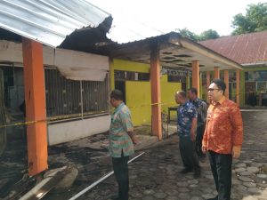 Camat Rappocini Cek Kondisi Madrasah Aliyah Negeri 1 Usai Dilanda Kebakaran