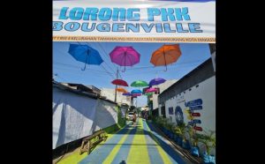 Cantiknya Pemandangan di Lorong PKK Bougenville Jalan Abdullah Daeng Sirua Kecamatan Panakkukang
