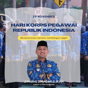 Hari Korps Pegawai Republik Indonesia, Ini Harapan Camat Ujung Pandang