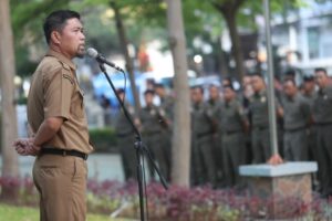 Apel Pagi, Pjs Wali Kota Bahas Gerakan Sabtu Bersih, Optimalisasi APBD Hingga Netralitas ASN