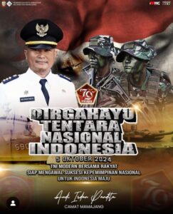 Camat Mamajang Ucapkan Selamat HUT ke-79: TNI Modern Bersama Rakyat
