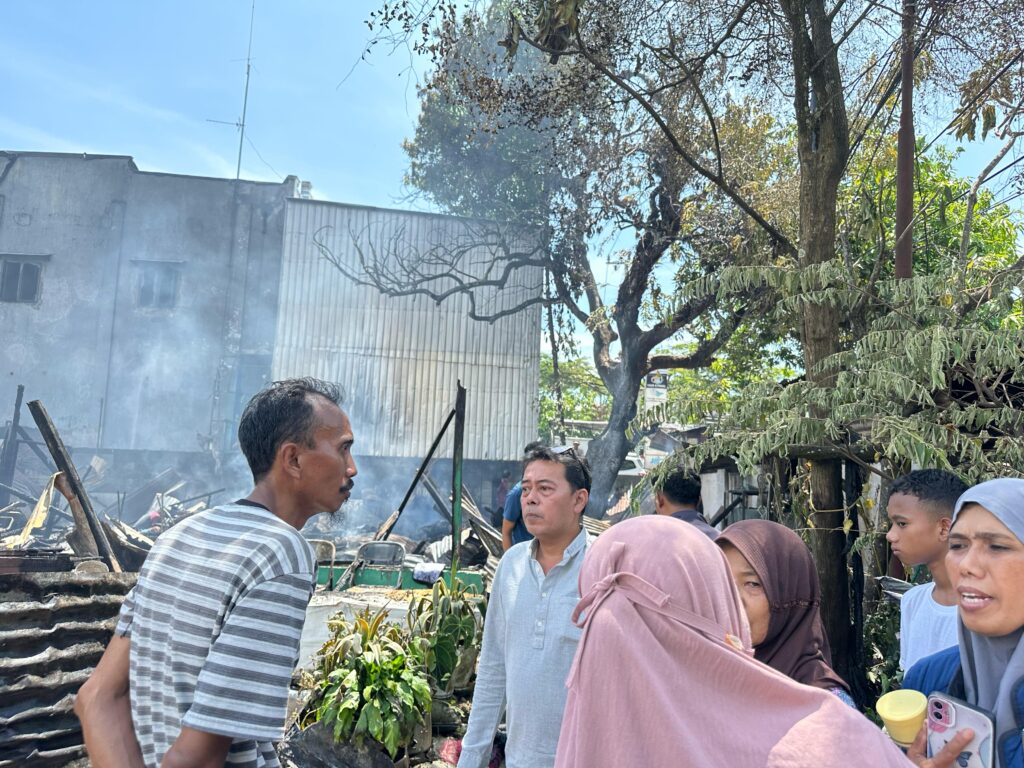Dua Kepala Keluarga di Biringkanaya Kehilangan Tempat Tinggal, Rumahnya Terbakar