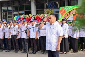 Pimpin Apel Perdana, Hamzah Ahmad Tekankan Kedisiplinan Pegawai Perumda Air Minum Makassar
