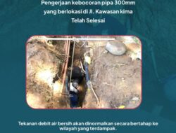 PDAM Makassar Tuntaskan Perbaikan Pipa Bocor di Kawasan KIMA Kurang dari 24 Jam