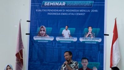 Jadi Pembicara Seminar Nasional, Aktivis Reformasi “Albert” Soroti Sarana dan Prasarana Pendidikan