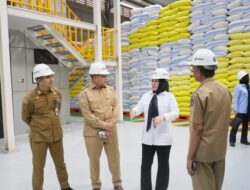 Wali Kota Munafri dan Titik Soeharto Tinjau Beras di Bulog Makassar