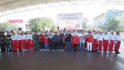 Munafri-Aliyah Ikut Semarakkan HUT RI Lewat Senam dan Porseni