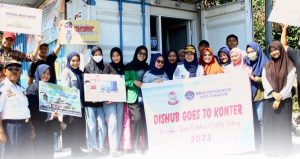 Manfaatkan Kontainer Terpadu, Dishub Makassar Sosialisasi Safety Riding di Wala-Walaya