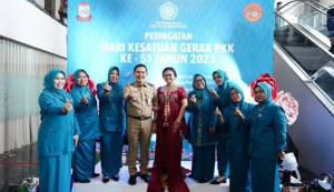 Camat Mamajang Bersama Ketua TP PKK Mamajang Hadiri Peringatan HKG PKK ke 51 Kota Makassar