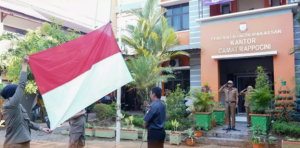 Pemerintah Kecamatan Rappocini Gelar Upacara Bendera