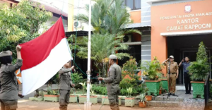 Pemerintah Kecamatan Rappocini Gelar Upacara Bendera