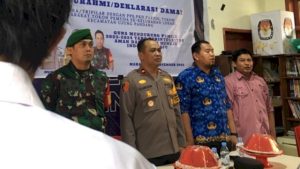 Kelurahan Losari Dekralasi Pemilu Damai, Dihadiri Kapolsek Ujung Pandang