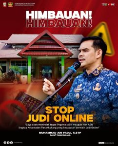 Camat Panakkukang Tegaskan Larangan Bermain Judi Online ke Jajarannya