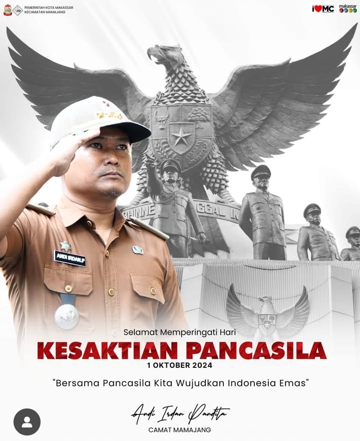 Peringati Hari Kesaktian Pancasila, Camat Mamajang Komitmen Jaga Netralitas ASN Jelang Pilkada 2024