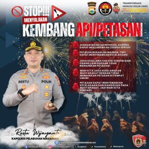 Kapolres Pelabuhan Makassar Imbau Warga Stop Main Petasan Jelang Idulfitri