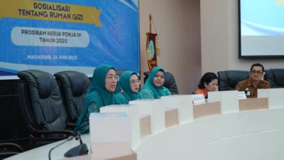 TP PKK Makassar Gelar Sosialisasi Rumah Gizi untuk Kepala Puskesmas dan Petugas Gizi se-Kota Makassar