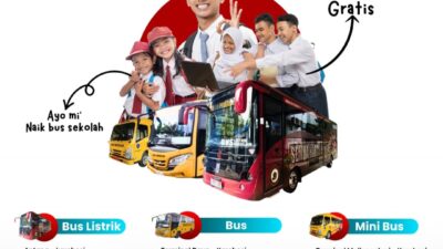 Dishub Makassar Operasikan Bus Sekolah Gratis, Berfitur Canggih dan Aman untuk Pelajar
