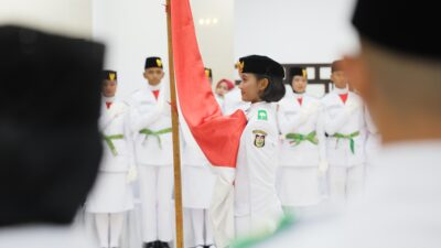 70 Paskibraka Makassar Siap Kibarkan Merah Putih di HUT RI ke-80