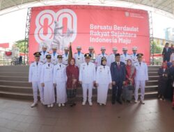 Wali Kota dan Jajaran Pemkot Makassar Upacara HUT ke-80 RI di Lapangan Karebosi