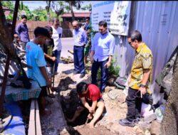 Hari Pertama Jabat Plt Dirut PDAM Makassar, Andi Syahrum Tancap Gas Tinjau Pengerjaan Pipa di Kaluku Bodoa